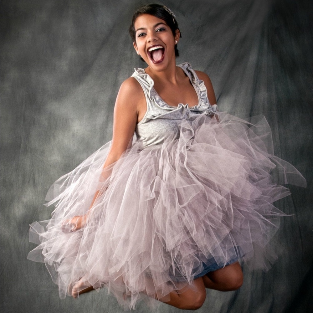 🌸 Gray Tutu Skirt